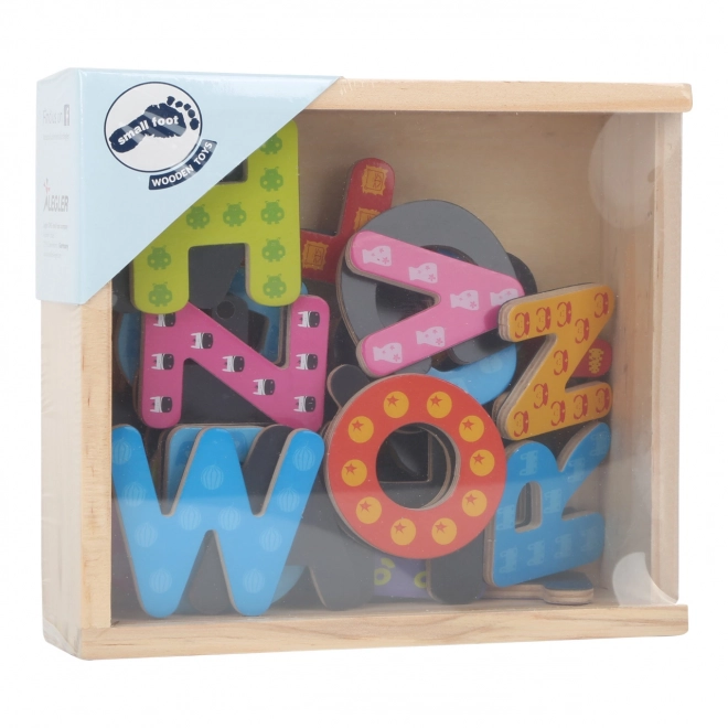 Colorful Wooden Magnetic Letters Set