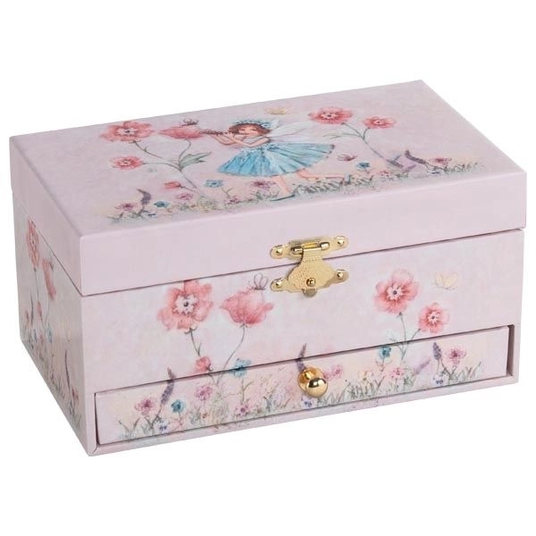 Musical Jewelry Box Fairy with Drawer