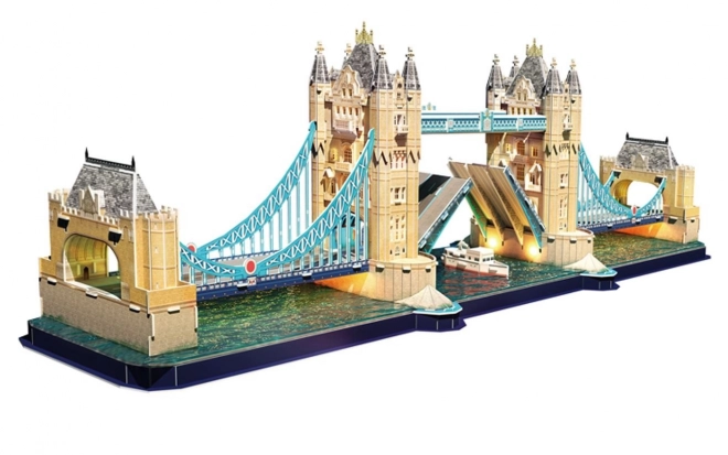 3D Puzzle Tower Bridge LED