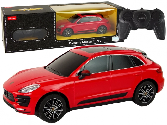 Auto R/C Porsche Macan Turbo 1:24 Rastar – Rot