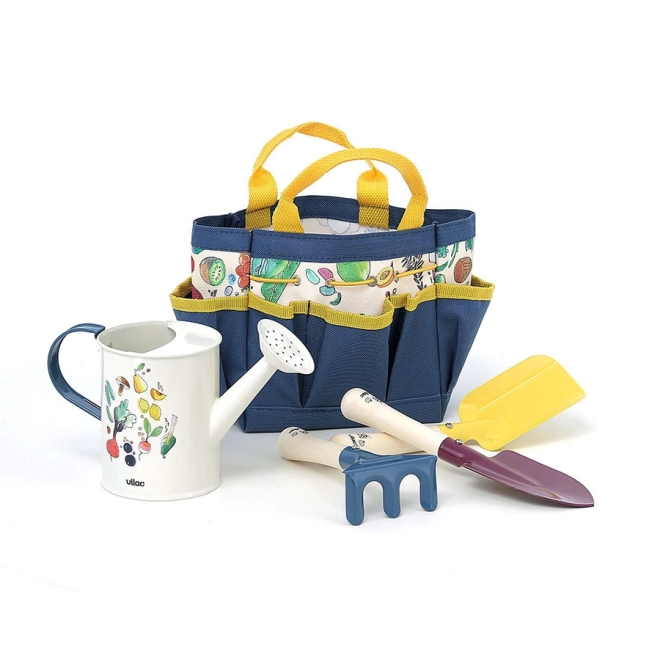 Set da giardino con attrezzi e annaffiatoio per bambini Vilac
