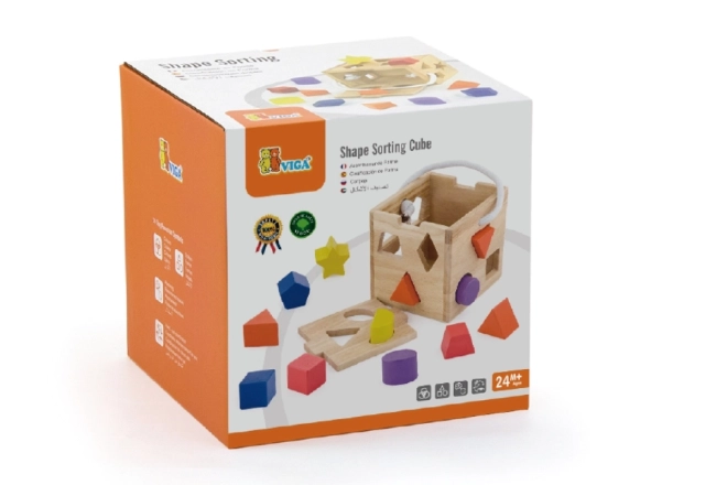 Wooden Shape Sorting Cube