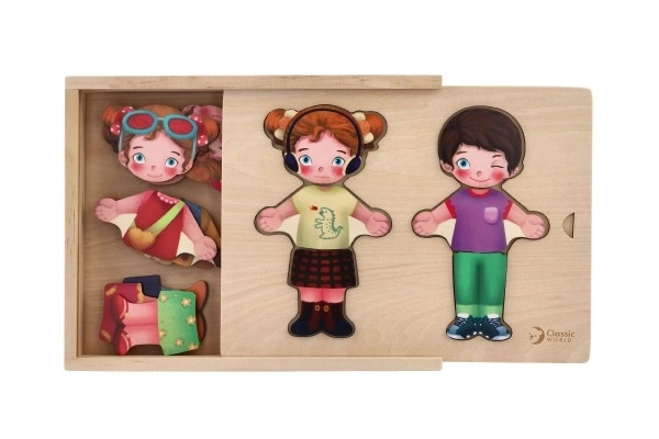 Wooden Dress-Up Puzzle for Boys and Girls