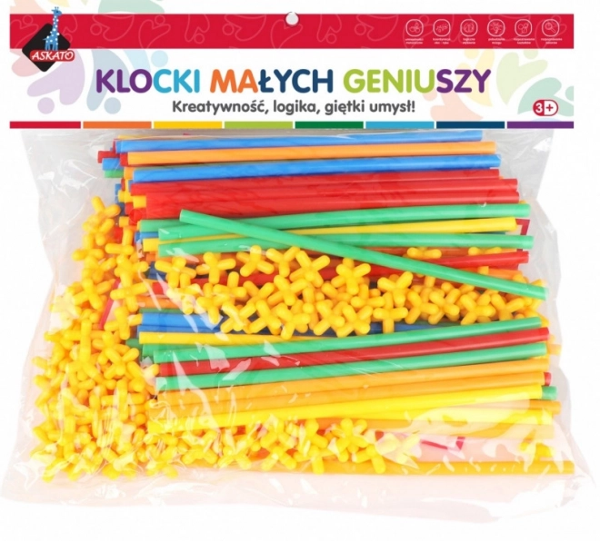 Creative Straw Building Set - 220 Pieces