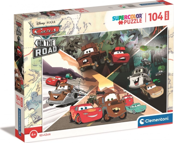 Clementoni Cars on the Road Maxi Puzzle 104 Pieces