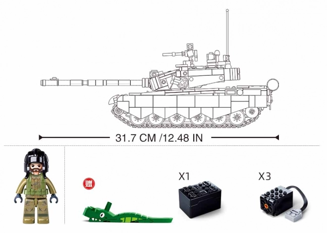 Sluban R/C ZTZ-99AS Remote Control Tank