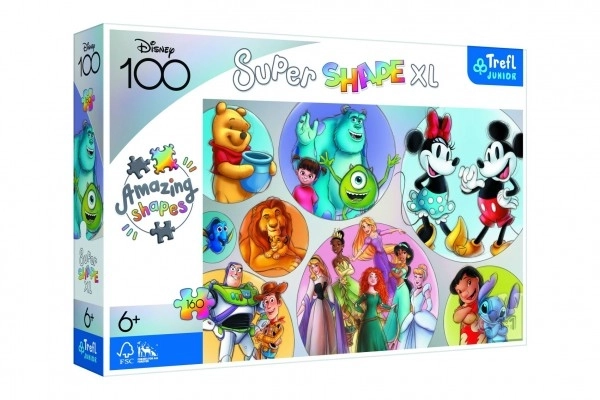 Trefl Puzzle Super Shape XL Disney Colorful World 160 Pieces