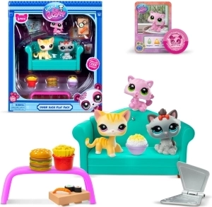 Littlest Pet Shop Set Dinertje met 3 Figuren