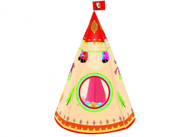 Children's Teepee Tent Indian Style Garden Cream