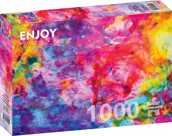 Colorful Abstract Oil Painting 1000 Piece Puzzle