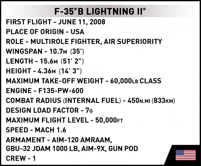 Armed Forces F-35B Lightning II Model Set