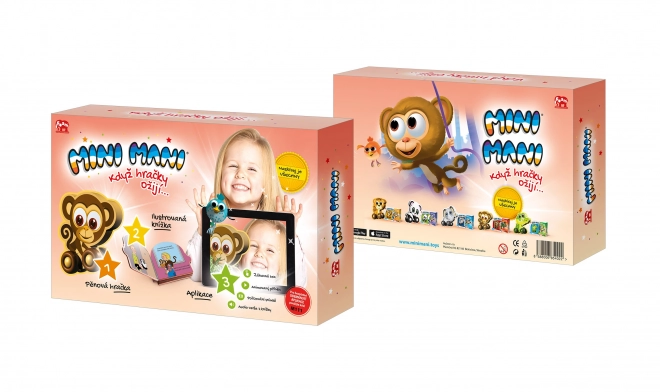 Interactive Miniman Set with Monkey