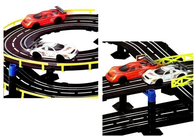 Racing Track with Slot Cars Set