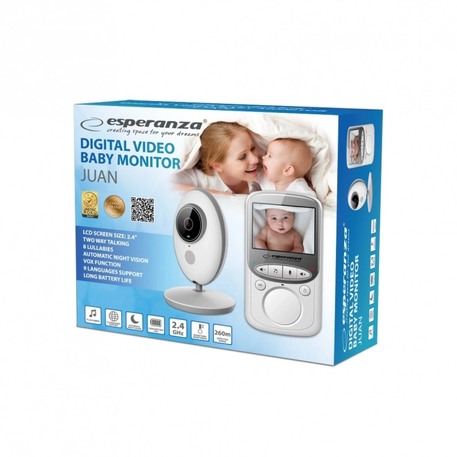 lcd baby monitor with 2.4 inch screen