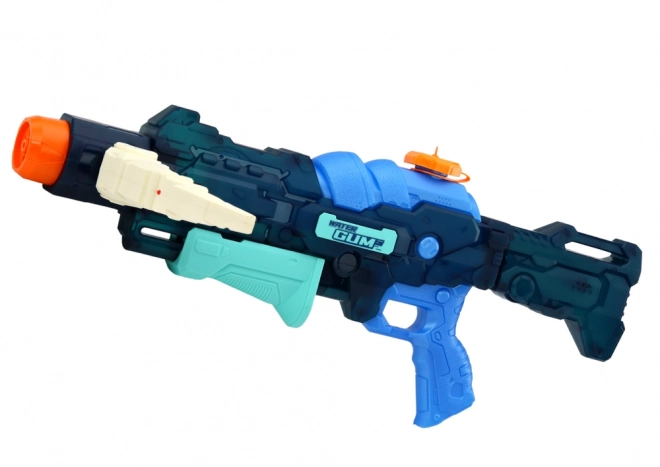 Blue Water Gun with Extendable Arm