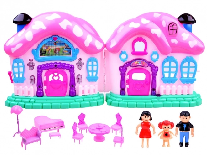 Fairytale Foldable Playhouse with Furniture