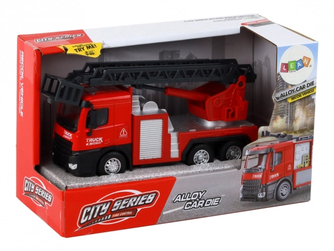 Red Fire Truck with Extendable Ladder