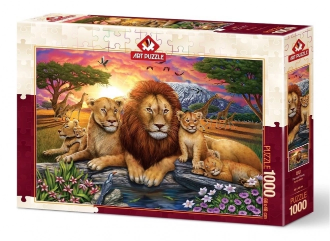 Lion Family 1000-Piece Puzzle