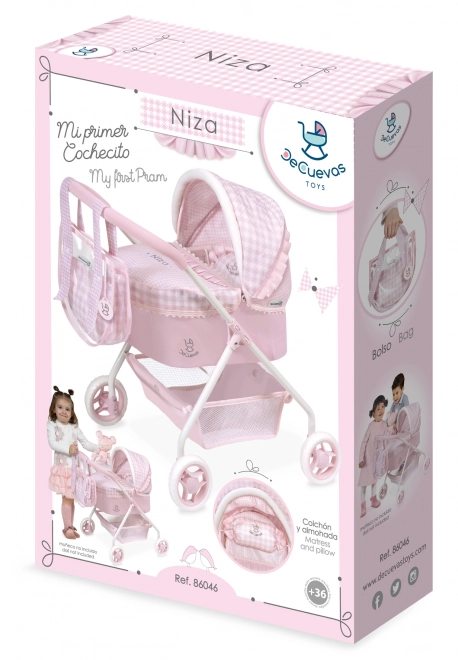 My First Doll Stroller with Bag and Accessories Niza