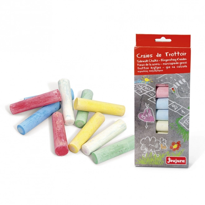 Colorful Sidewalk Chalk Set by Jeujura