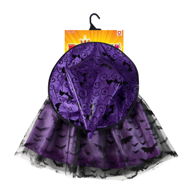 Witch Bat Tutu Costume with Hat for Girls