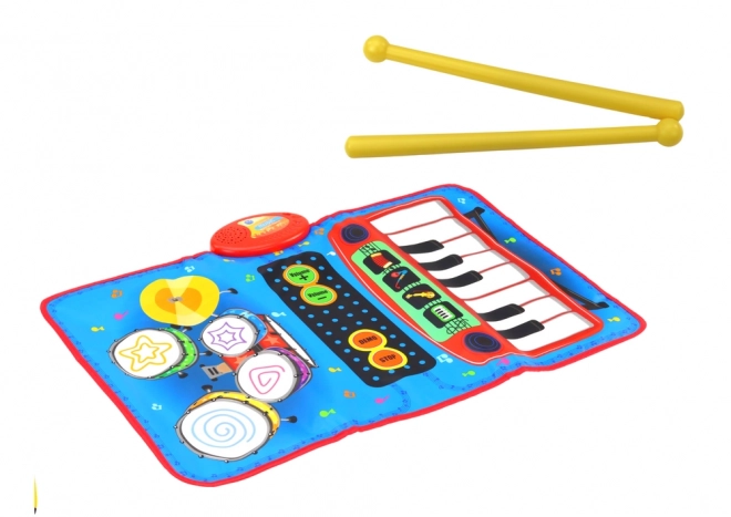 Interactive Music Mat with Drums and Piano