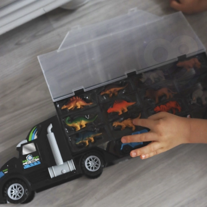 Woopie cargo truck with dinosaurs