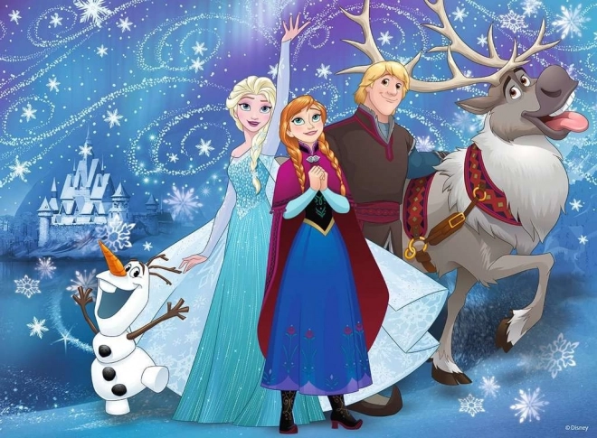 Puzzle XXL 100 pezzi Frozen Neve Scintillante