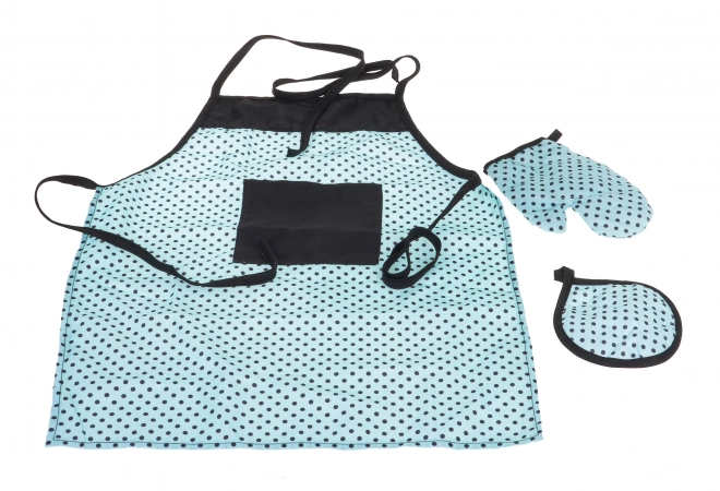 Metal Pot Set for Kids with Apron and Accessories