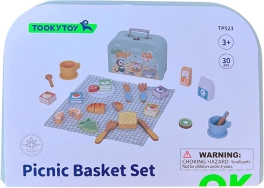 Dřevěný Piknikový Set s Ovocem na Krájení