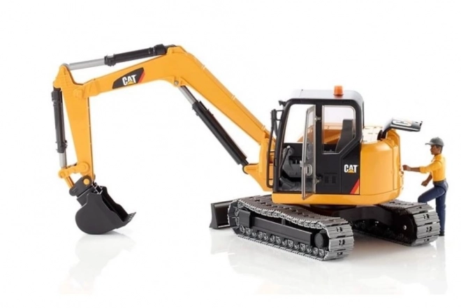 Mini Excavator CAT with Figure