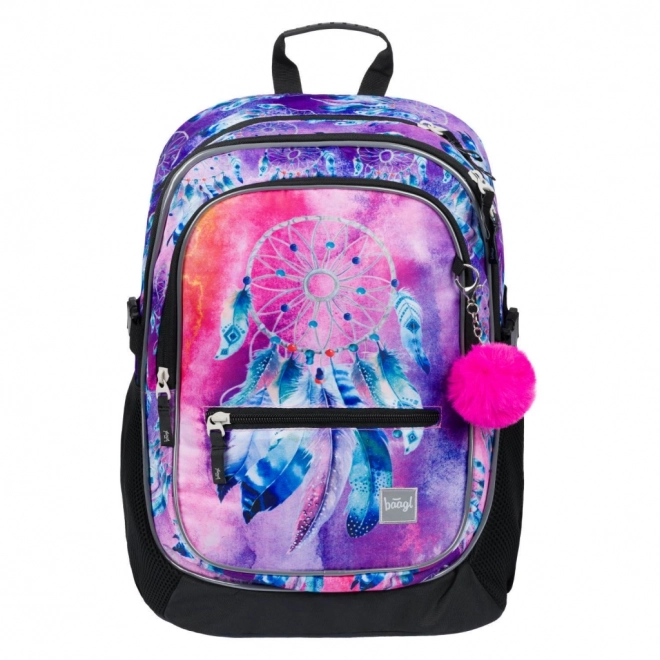 Baagl Backpack Set Dreamcatcher: Backpack, Pencil Case, and Shoe Bag