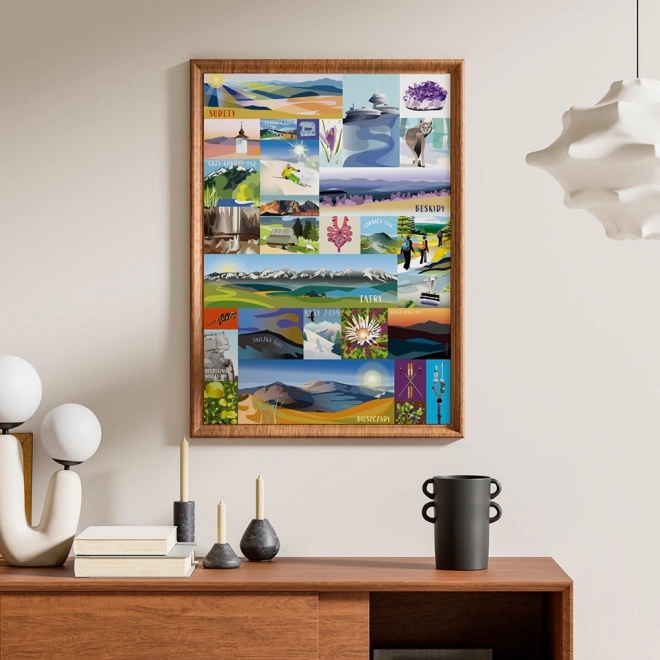 Puzzle Puzzlove Poľské hory 1000 dielikov