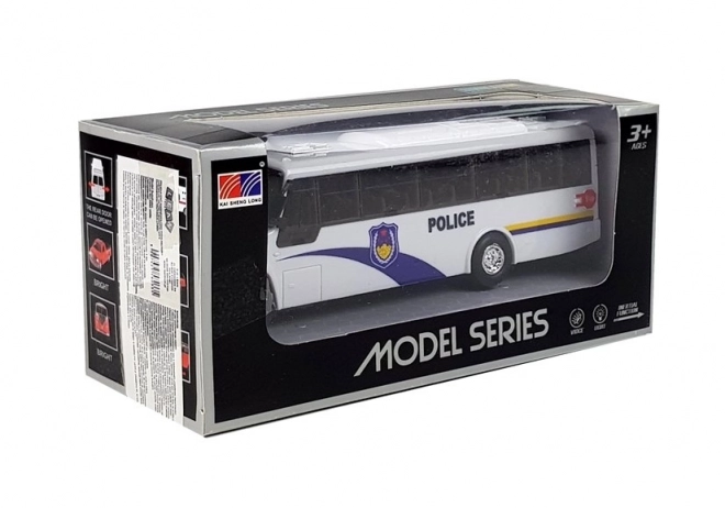 Police Bus Toy Model with Lights