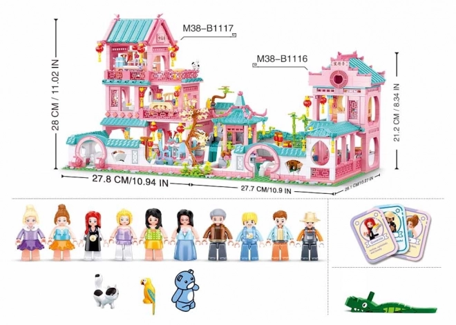 Sluban girl's dream Chinese villa playset