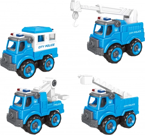 Schraubbares Polizeiauto 11 cm