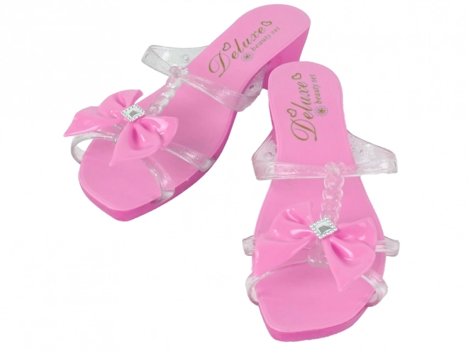 Princess Pink Beauty Set with Slippers and Accessories