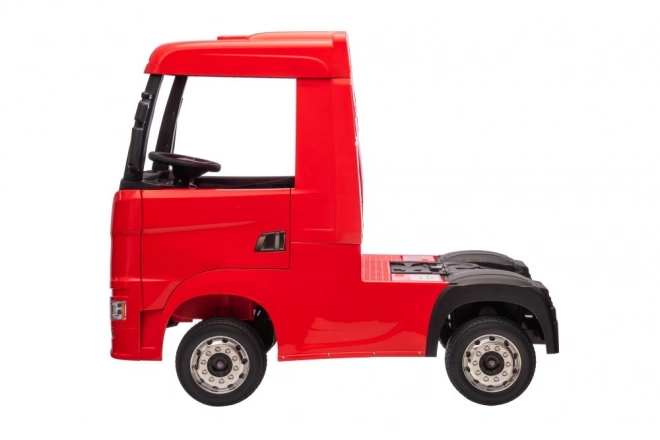 Red Lacquered Battery Powered Scania 4x4 Ride-On Car