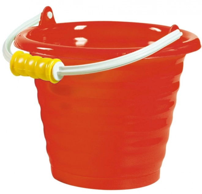 Red Wavy Sand Bucket