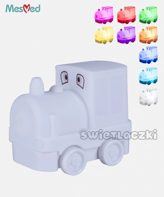 Silicone Night Light with Remote - Color Changing Locomotive