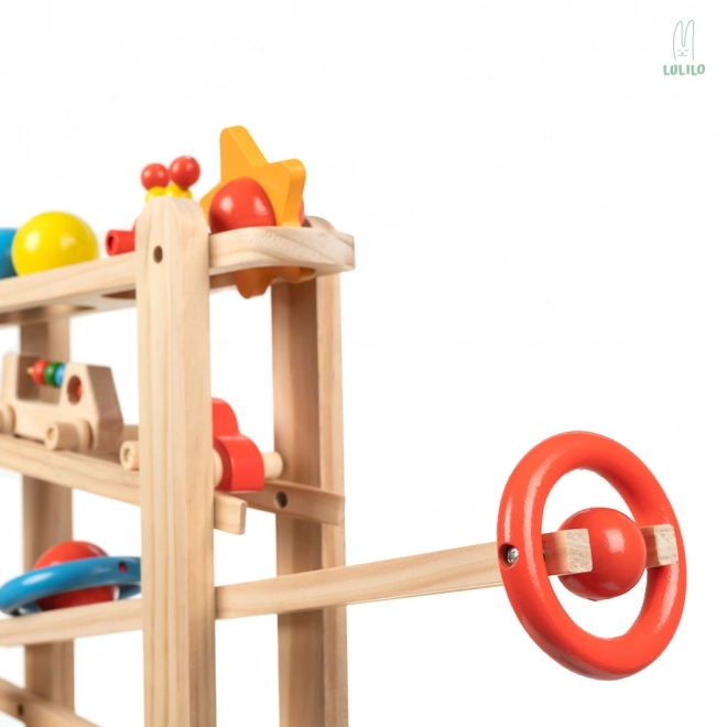 Wooden Marble Run Track for Kids - 70cm XXL