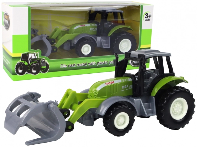 Green Crocodile Farm Tractor Excavator Toy