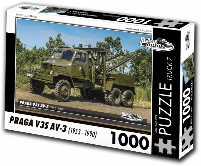 Retro Vehicles Puzzle - Praga V3S Truck