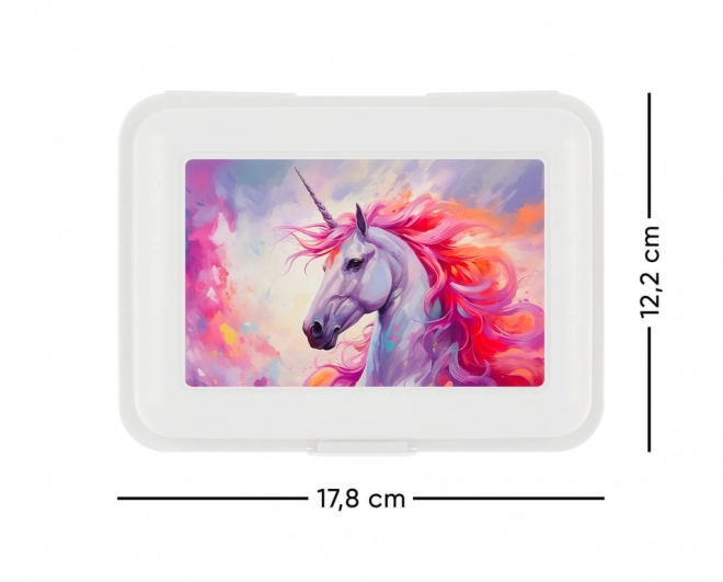 Lunch Box with Unicorn Kingdom Design