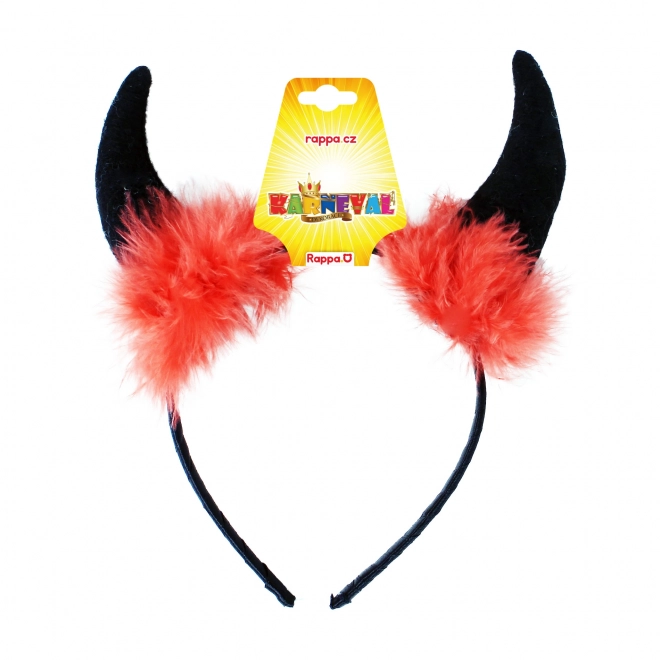 Devilish Horns with Felt and Feathers