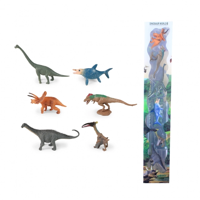 Dinosaur Toy Set in Plastic Case