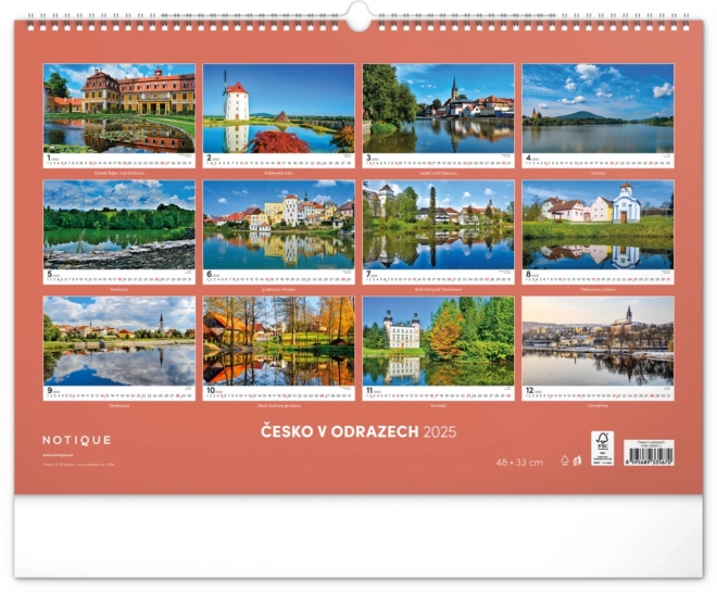 Notique wall calendar reflections of czech republic 2025