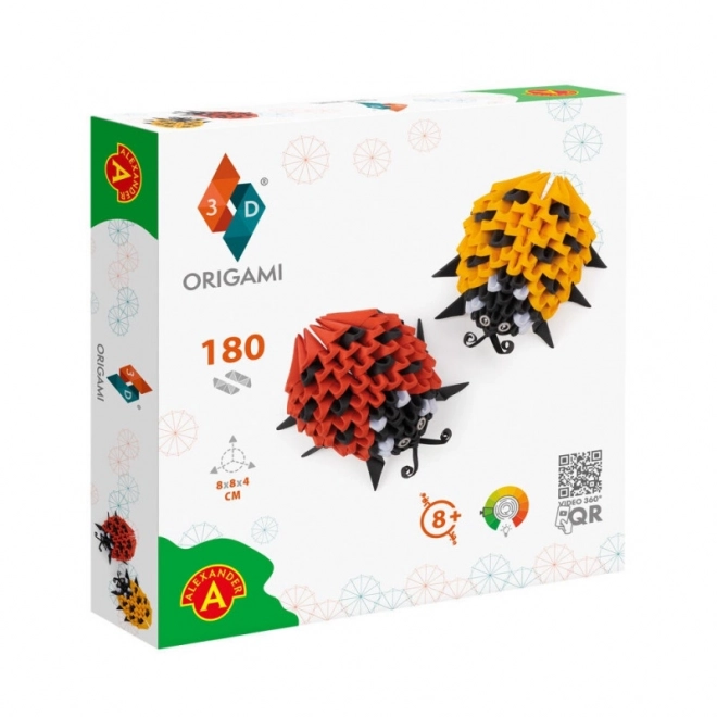 Origami 3D Ladybugs