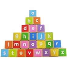 Wooden Train with Alphabet Blocks by Ecotoys