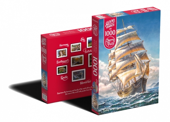 Cherry Pazzi Puzzle Sailing Ship WR Grace 1000 Pieces